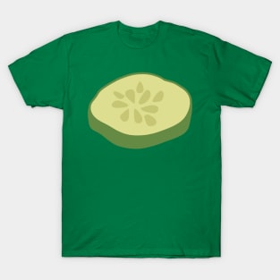 Cucumber Slice Sticker T-Shirt